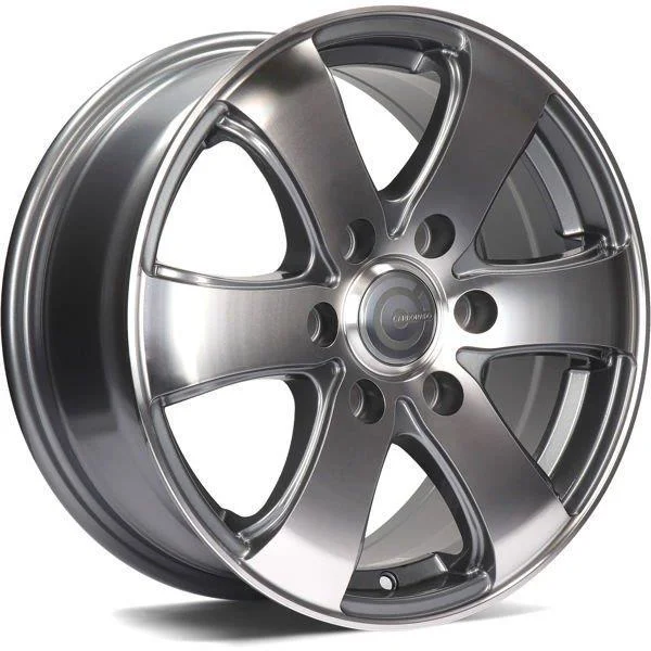 Statusfälgar Mammuth Anthracite Front Polished 7x16 6/130 ET50