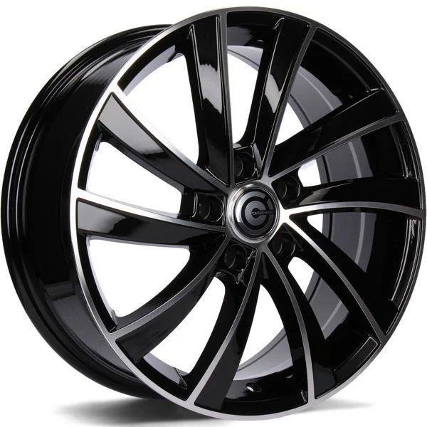 Statusfälgar Prague Black Front Polished 7x17 5/112 ET43