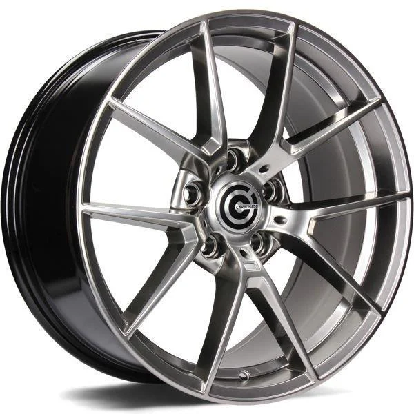 Statusfälgar Spider Diamond Hyper Black 8.5x18 5/120 ET33
