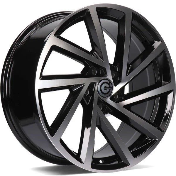 Statusfälgar Coin Black Front Polished 7.5x17 5/112 ET40