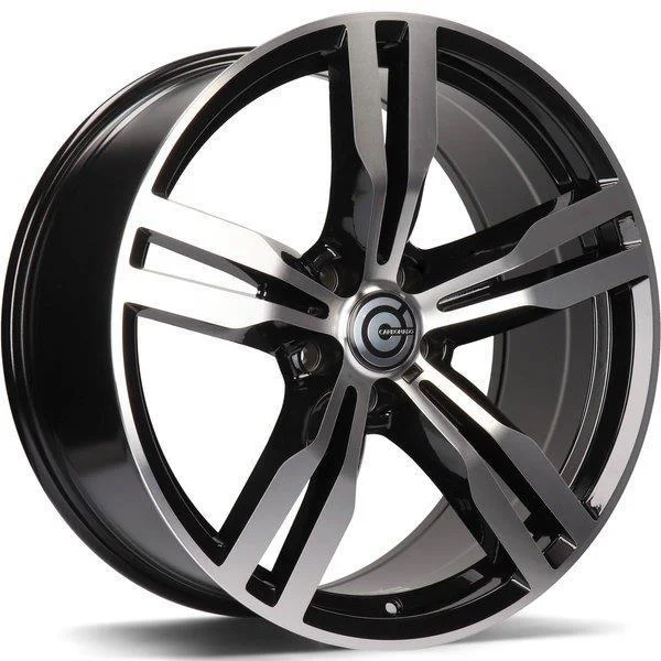 Statusfälgar Bastion Black Front Polished 8.5x19 5/112 ET25
