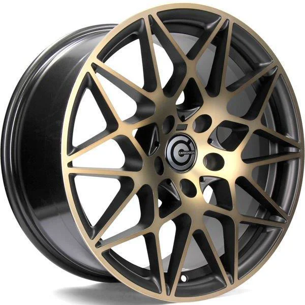 Statusfälgar Crazy Black Glossy Gold Front 8.5x19 5/120 ET35