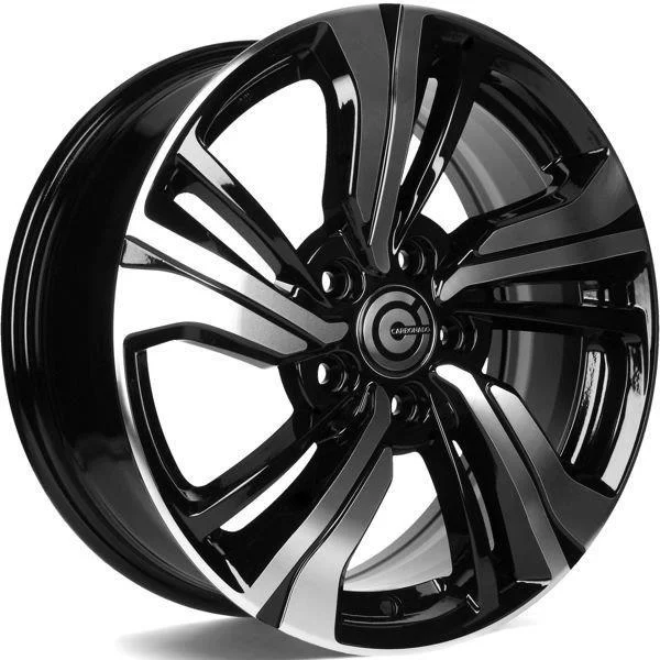 Statusfälgar Monk Black Front Polished 7x17 5/114,3 ET45
