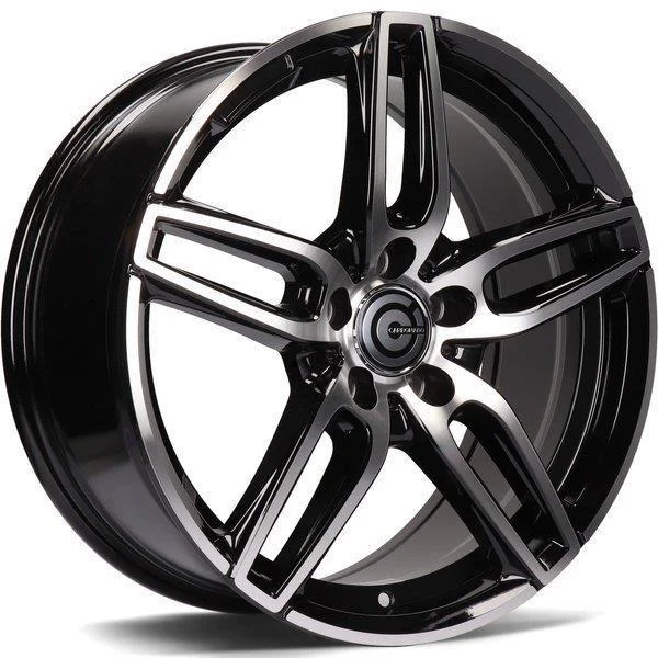 Statusfälgar Way Black Front Polished 8x18 5/112 ET45