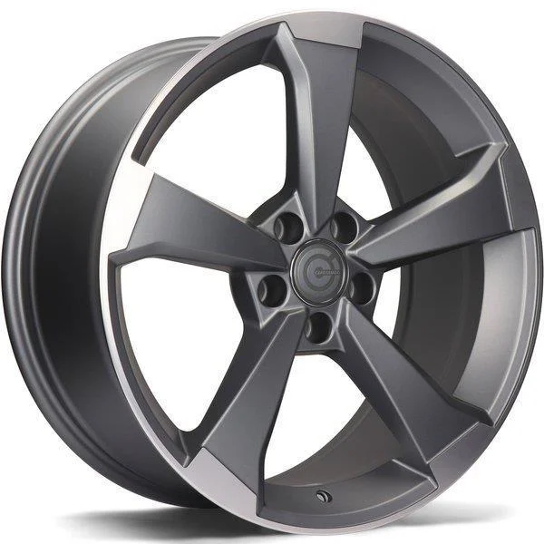 Statusfälgar Twister Matt Anthracite Front Polished 8.5x19 5/112 ET30