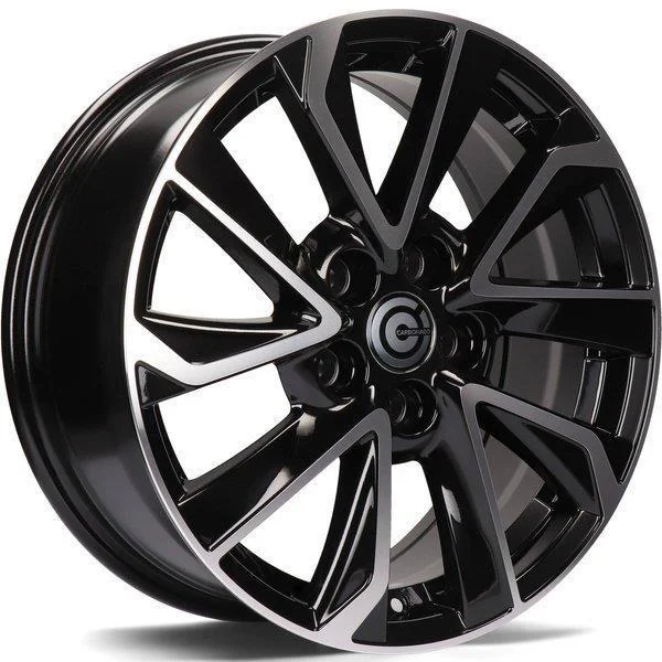 Statusfälgar Dynasty Black Front Polished 7.5x18 5/114,3 ET40
