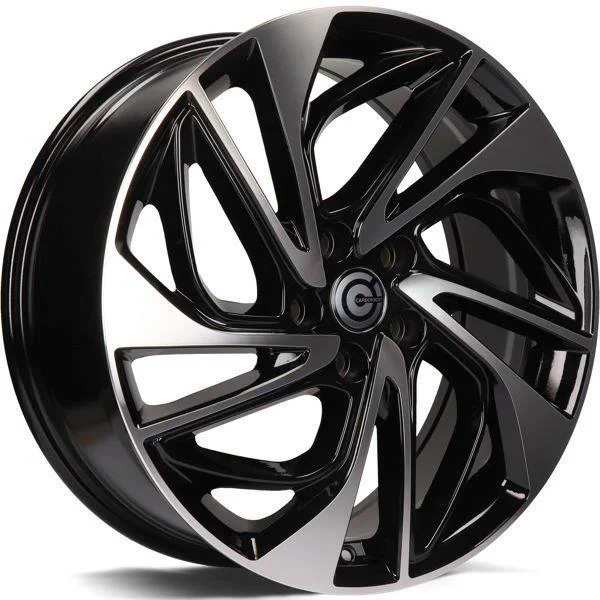 Statusfälgar Atlantic Black Front Polished 7.5x19 5/114,3 ET51