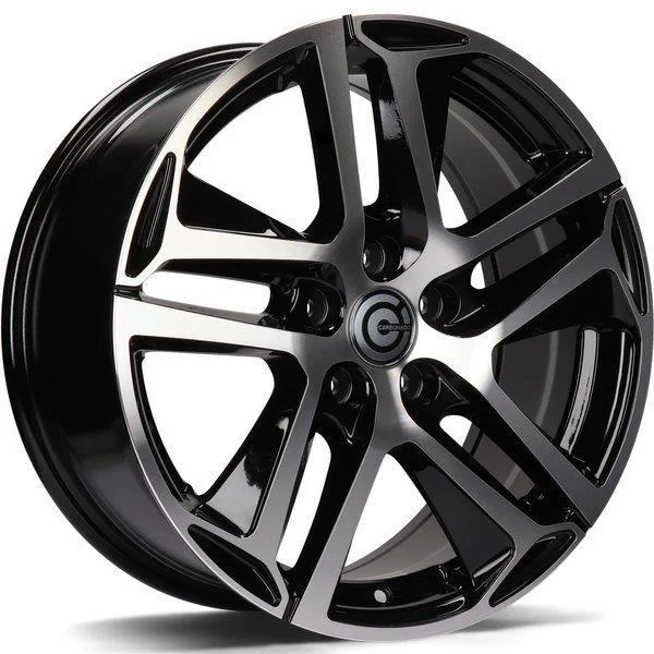 Statusfälgar Nice Black Front Polished 7x16 5/108 ET35