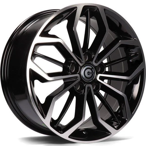 Statusfälgar Montana Black Front Polished 6.5x16 5/108 ET50