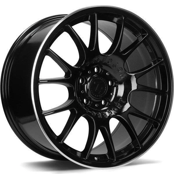 Statusfälgar SV-H Black Glossy Lip Polished 9x18 5/120 ET35