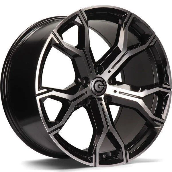 Statusfälgar Ring Black Front Polished 9.5x21 5/112 ET37