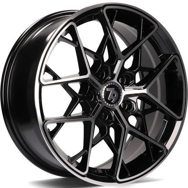 Statusfälgar SCF-C Black Front Polished 7x16 5/114,3 ET38