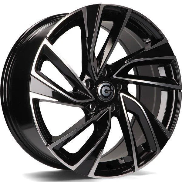 Statusfälgar Monaco Black Front Polished 6.5x15 5/100 ET38