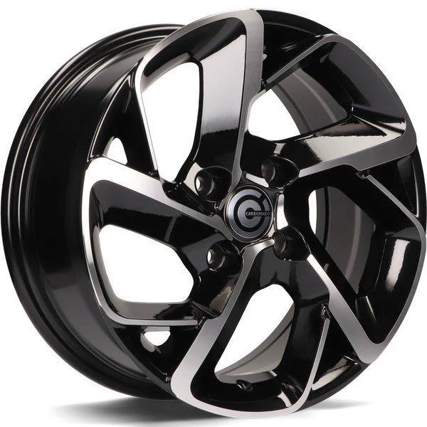 Statusfälgar Nantes Black Front Polished 6.5x15 4/108 ET25