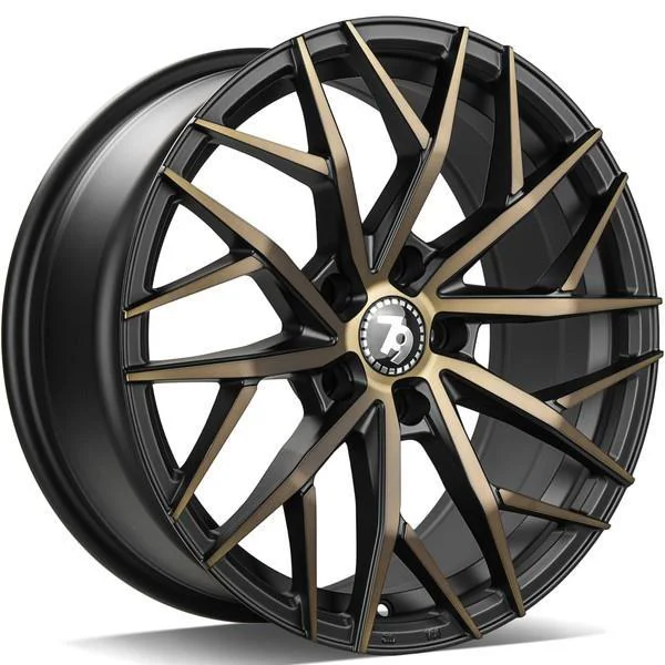 Statusfälgar SV-C Black Glossy Gold Front 8.5x19 5/114,3 ET40
