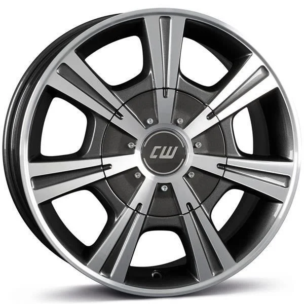 Statusfälgar CH Mistral anthracite glossy polished 7.5x17 5/118 ET45