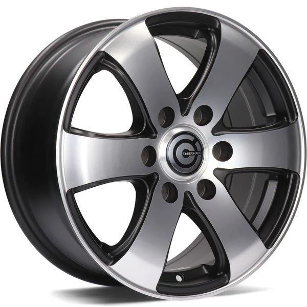 Statusfälgar Mammuth Matt Black Front Polished 7x16 6/130 ET50