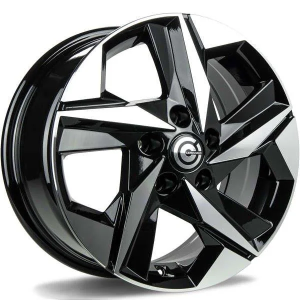 Statusfälgar Kioto Black Front Polished 6.5x16 5/114,3 ET40