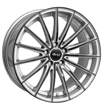 AFL Brock B36 Kristallsilber Black 8x18 5/114,3 ET45