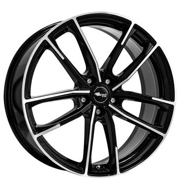 AFL Brock B38 Schwarz Glanz Vollpoliert 8x18 5/112 ET44