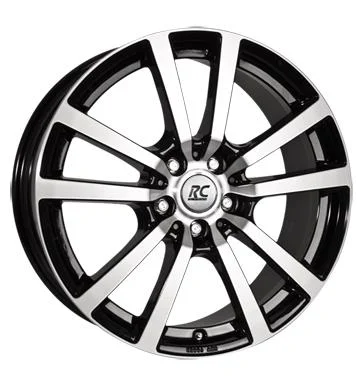 AFL Rcdesign RC25 Schwarz Glanz Vollpoliert 7.5x17 5/130 ET60