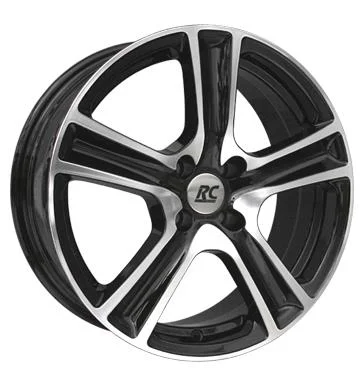 AFL Rcdesign RC19 Schwarz Glanz Vollpoliert 5.5x15 4/100 ET42