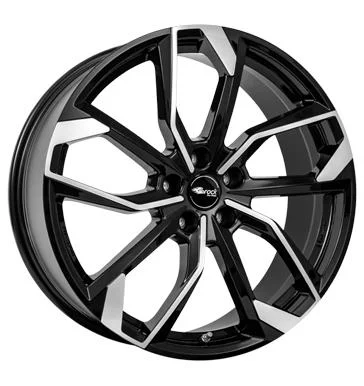AFL Rcdesign RC34 Schwarz Glanz Vollpoliert 7x18 5/112 ET54