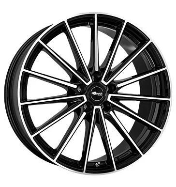 AFL Brock B43 Schwarz Glanz Vollpoliert 8.5x20 5/112 ET40