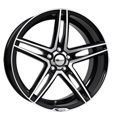 AFL Brock B33 Schwarz Glanz Vollpoliert 8.5x18 5/114,3 ET45