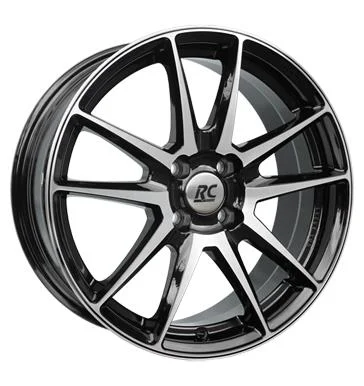 AFL Rcdesign RC22 Schwarz Glanz Vollpoliert 6.5x16 4/108 ET25
