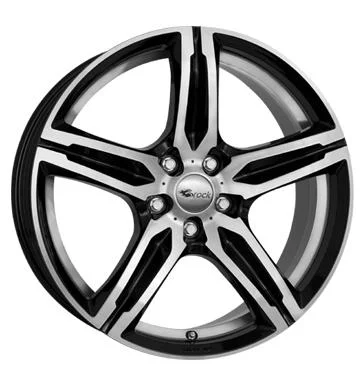AFL Brock B29 Schwarz Glanz Vollpoliert 7.5x17 5/112 ET45