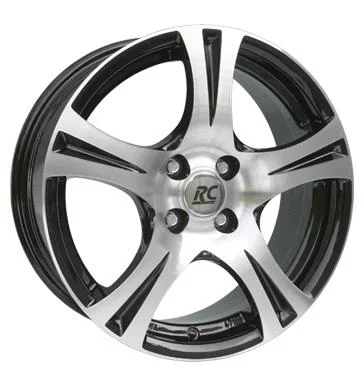 AFL Rcdesign RC14 Schwarz Glanz Vollpoliert 6x14 4/108 ET24
