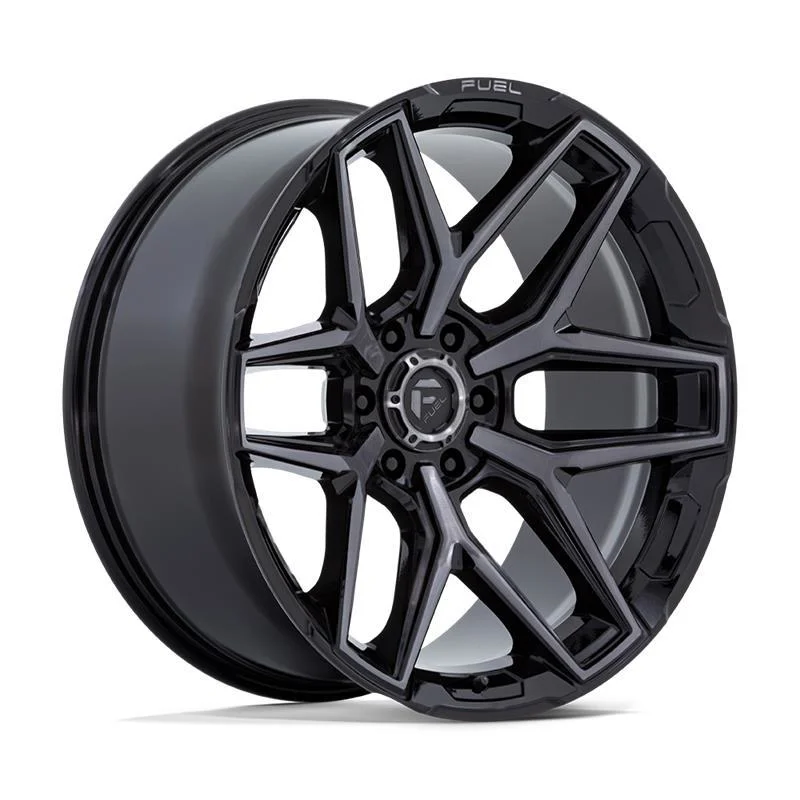 Statusfälgar FLUX GLOSS BLACK BRUSH FC GRAY DDT 9x20 6/139,7 ET20