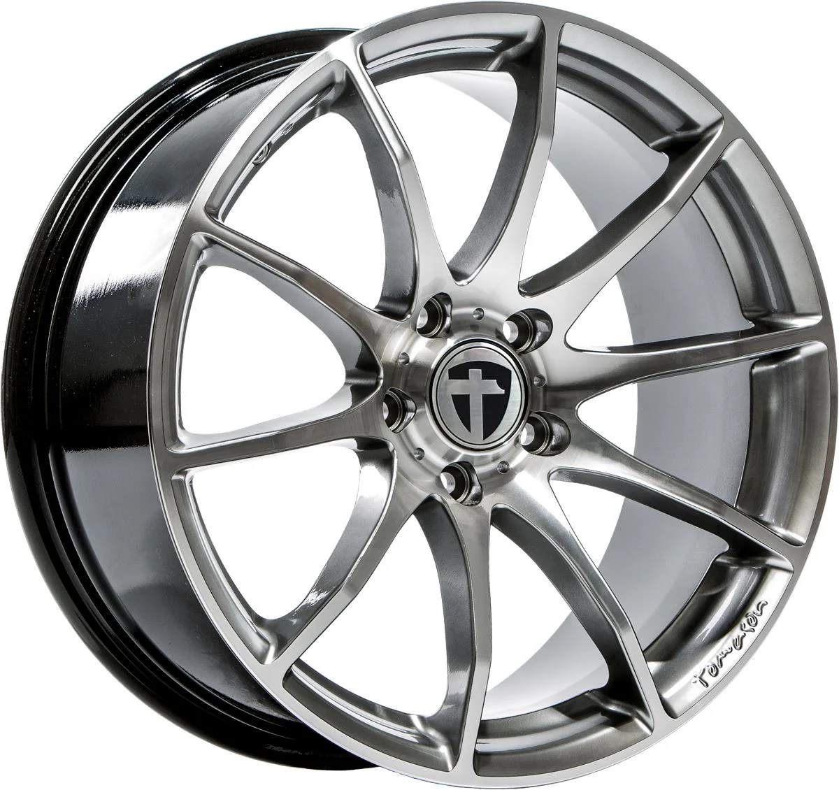 TN1 Hyper Black Polished 7,0x16 4x108 ET25