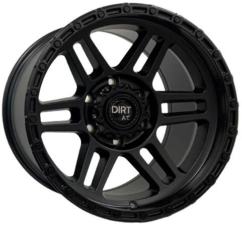 Statusfälgar D111 Flatblack 9x17 6/139,7 ET12