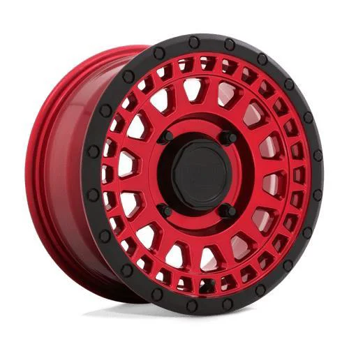 Statusfälgar PARKER UTV CANDY RED W/ BLACK LIP 7x14 4/110 ET52