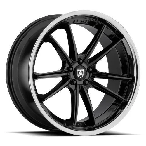 Statusfälgar ABL-23 SIGMA GLOSS BLACK W/ CHROME LIP 9x20 5/112 ET25
