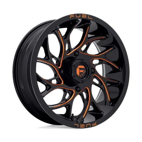 Statusfälgar D780 RUNNER UTV GLOSS BLACK MILLED ORANGE 7x18 4/156 ET13