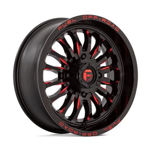 Statusfälgar D822 ARC UTV GLOSS BLACK MILLED RED 7x20 4/137 ET13
