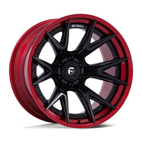 Statusfälgar FC402 CATALYST MATTE BLACK W/ CANDY RED LIP 9x20 6/135 ET20