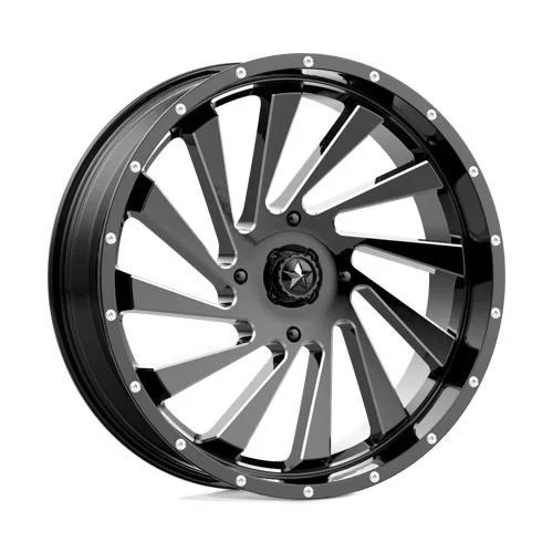 Statusfälgar M46 BLADE GLOSS BLACK MILLED 7x18 4/137 ET0
