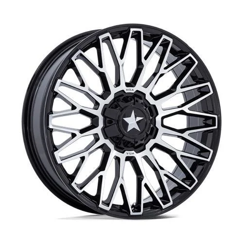 Statusfälgar M50 CLUBBER GLOSS BLACK MACHINED 7x22 4/137/156 ET0