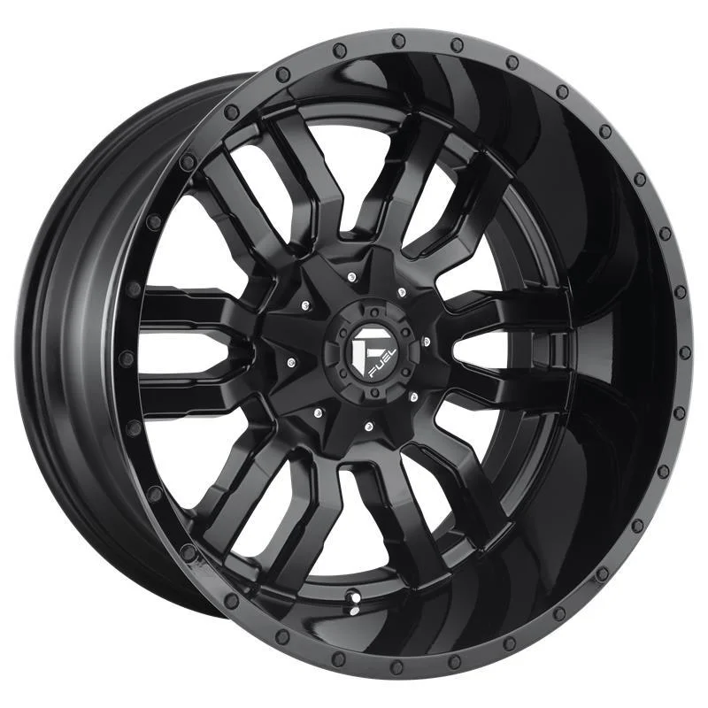 Statusfälgar D596 SLEDGE MATTE BLACK GLOSS BLACK LIP 8x18 6/114,3/120 ET35