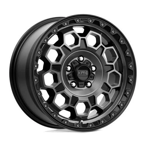 Statusfälgar KM545 TREK SATIN BLACK W/ GRAY TINT 8x17 5/108 ET38