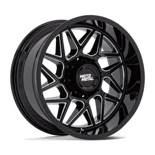 Statusfälgar MO812 TURBINE GLOSS BLACK MILLED 9x20 6/135 ET20