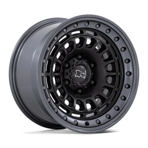 Statusfälgar BR014 SAHARA MATTE BLACK W/ GUNMETAL LIP 9x17 5/127 ET0