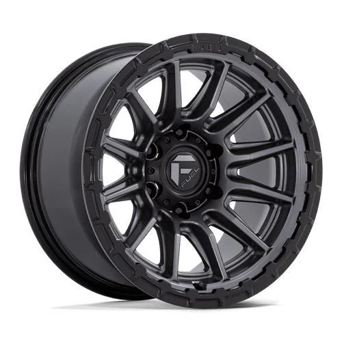 Statusfälgar FC866 PISTON MATTE GUNMETAL W/ GLOSS BLACK LIP 9x17 6/139,7 ET-12