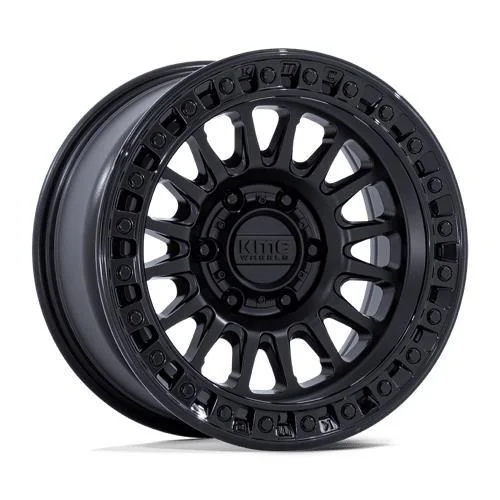 Statusfälgar KM552 IMS MATTE BLACK W/ GLOSS BLACK LIP 9x18 8/165,1 ET18