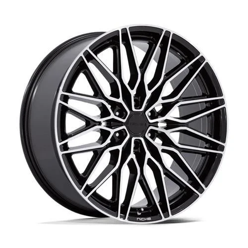 Statusfälgar NC278 CALABRIA 6 GLOSS BLACK W/ MACHINED 10x24 6/139,7 ET20