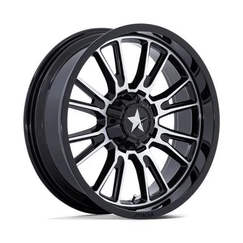 Statusfälgar M51 THUNDERLIPS GLOSS BLACK MACHINED 7x20 5/114,3 ET0